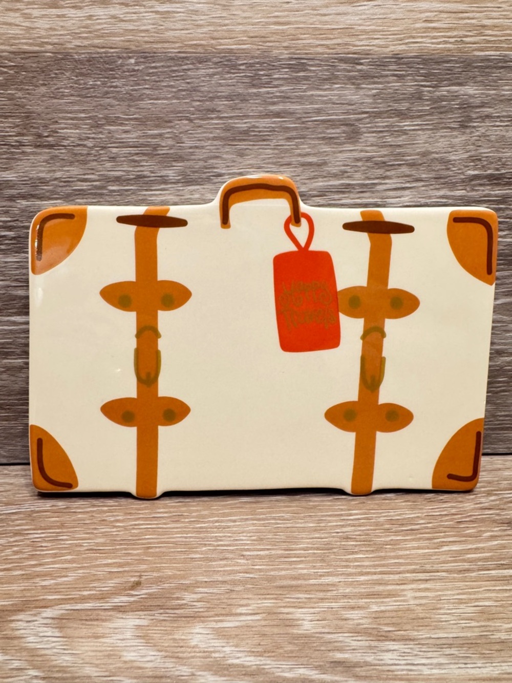 Happy Everything Large Attachment Suitcase Happy Travels Coton Colors